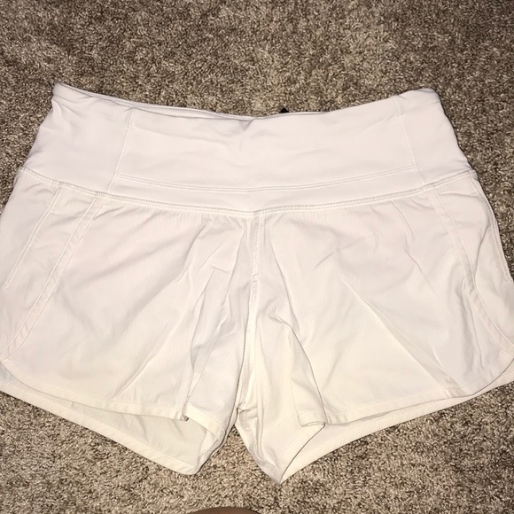 lululemon athletica Shorts White Lululemon Speed Up Shorts Sz 2